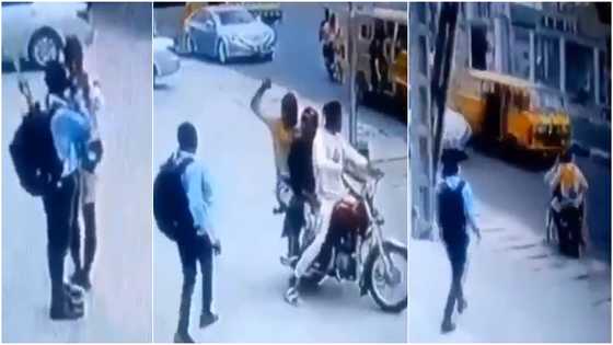 Video shows young man getting robbed in broad daylight while making call