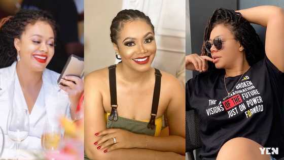 Nadia Buari plays with her husband in beautiful video; fans stunned at seeing him