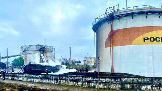 Russian fuel prices surge after Ukraine hits refineries