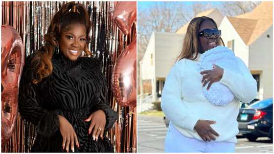 Tracey Boakye rocks GH¢ 19.5k white Fendi knee-high leather boots, many gush over her post-pregnancy curves