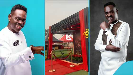 Yaw Sarpong’s one-week: Grand and lavish sight of music legend's observance grounds trends, video