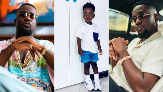 Sarkodie's son MJ showcases dance moves in adorable video, peeps react
