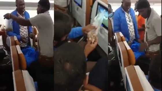 Video of man hawking grasshoppers to passengers inside plane goes viral
