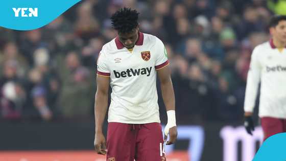 West Ham fan unhappy with Kudus’ Tottenham move, set his jersey on fire (Photos)