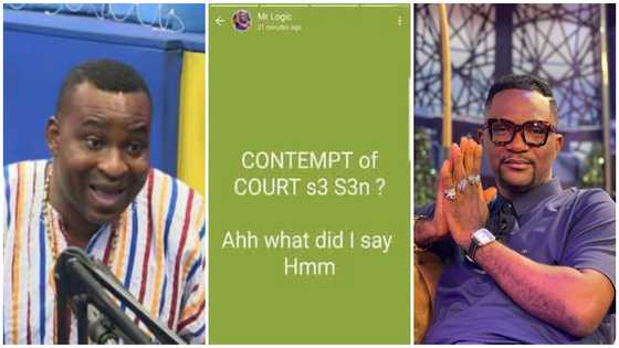 Mr Logic reacts to Chairman Wontumi's lawsuit against him: "Ahh what did I say Hmm"