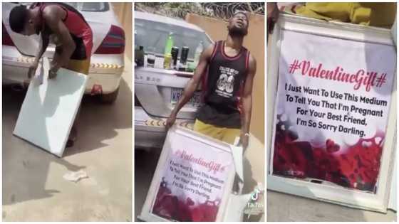 "I'm pregnant for your friend" - Lady delivers heartbreaking message as Val's Day gift for her boyfriend