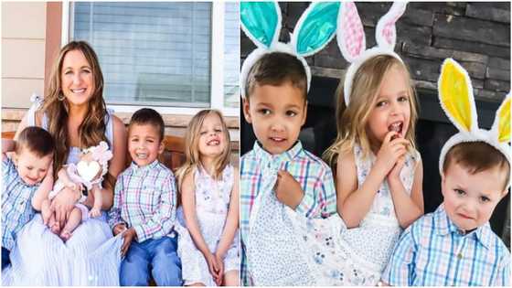 Woman warms hearts as she adopts 3 siblings, adorable family photos light up the net