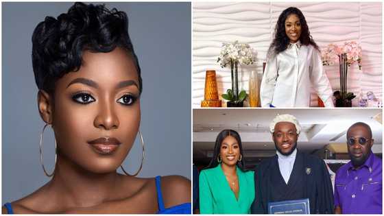 Tracy Osei: Kennedy Osei's wife looks classy in corporate look and GH¢40,000 Louis Vuitton bag