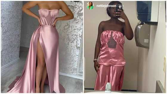 What I Ordered vs What I Got: Disappointed Lady Shares Photo of Dress She Bought Online