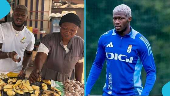 Kwasi Sibo interacts with locals over roasted plantain, draws mixed reactions