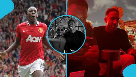 Ex-Man United star Danny Welbeck enjoys vacation in undisclosed location in Ghana (Video)
