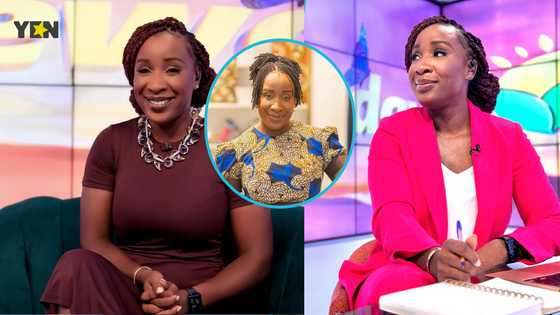 Naa Ashorkor glows as she flaunts her flat tummy for the first time while rocking a classy African print dress