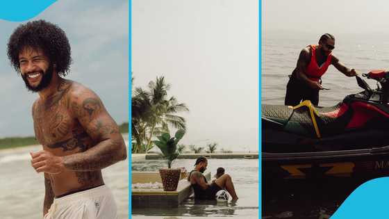 Memphis Depay's house in Ghana, videos of Corinthians footballer's Lake Bosomtwe mansion emerge