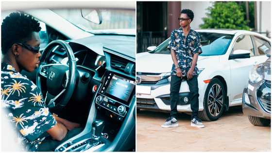 Strongman buys a new Honda car, motivates fans with story of how he moved from nothing to owning cars within 5 years