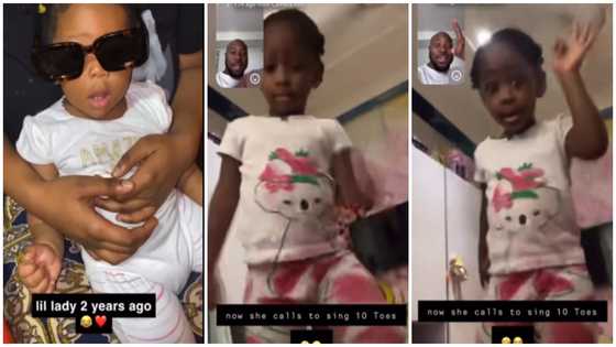 King Promise's Cute Little Daughter Calls Him Via Video Call And Sings With Him In Cute Video