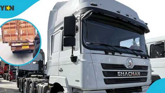 Long-truck using dog chain to secure heavy containers sparks safety concerns in trending video