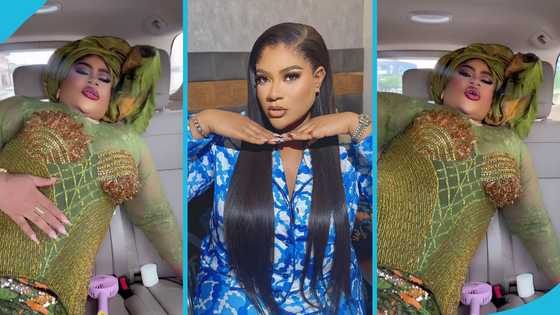 Actress Nkechi Blessing rocks tight corset dress to Priscy and Juma's wedding, video trends