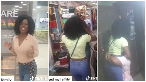 Ghanaian lady who spent 12 years in the UK returns home to surprise mum at the market, video evokes joy