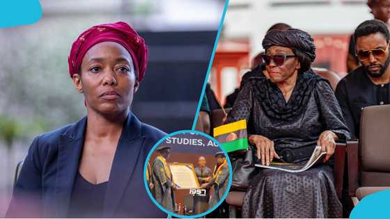 Zanetor Rawlings receives Nana Konadu's posthumous honorary doctorate from UPSA
