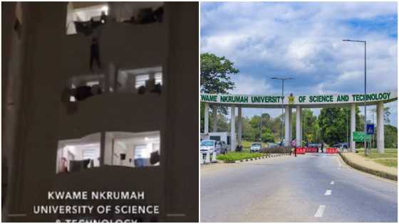 KNUST: Students rescue learner who attempted to fall off storey building and Take own life, video causes stir