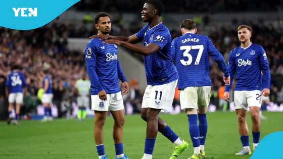 Everton's Thierno Barry celebrates goal with viral Kakalika dance against Man City