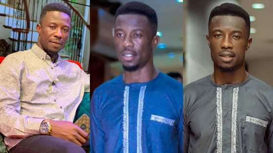 Kwaku Manu stuns social media with lovely photos with his kids; fans praise them