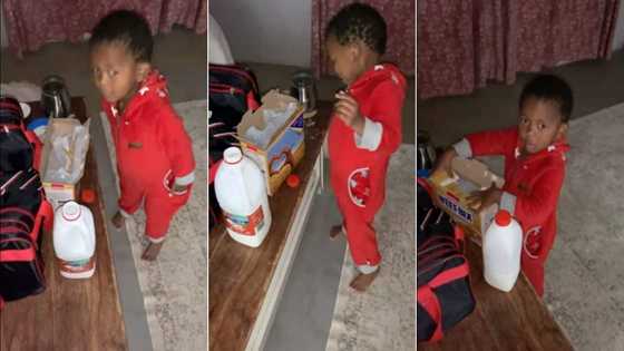 2-year-old boy wakes up at 3 am to make breakfast for mom; video goes viral