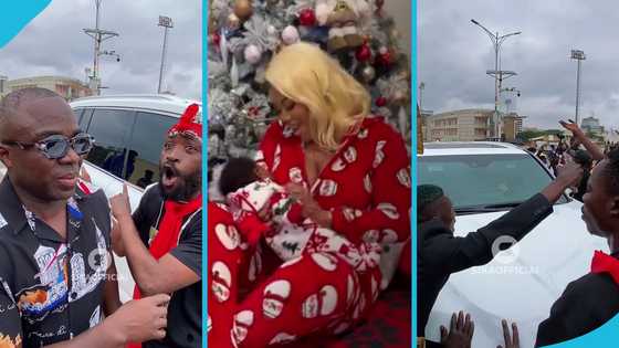 Shatta Wale's baby mama, Maali, given hero's welcome at EOCO head office where he's been detained