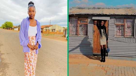 Young mom celebrates building shack at 20, netizens congratulate her on major feat