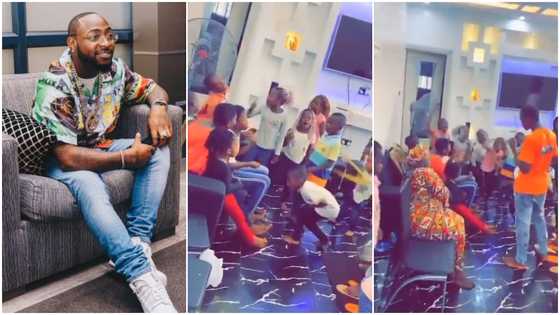 Kids sing Davido's Jowo song, their performance gets artiste's reaction