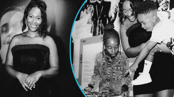 Sarkodie's exhibition: Titi Owusu steals the shine as she reviews her father's achievements