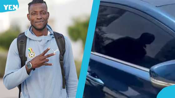 Benjamin Asare cruises in brand-new donated car for the first time (video)