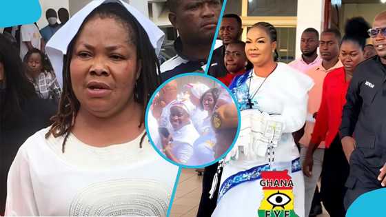 Agradaa leads church service during Nsawam prison visit, blogger shares details in trending video