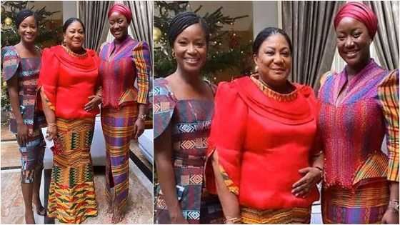 'Kaba and slit' of Akufo-Addo's wife and daughters at his inauguration confuses Ghanaians (photo)