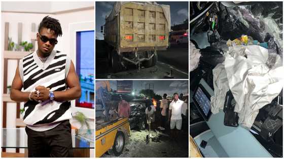 Kuami Eugene accident: Eyewitness says singer's arm got broken, recounts gory scenes in video