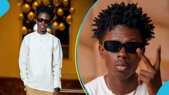 Strongman celebrates after winning Best Rapper at Ghana Music Awards