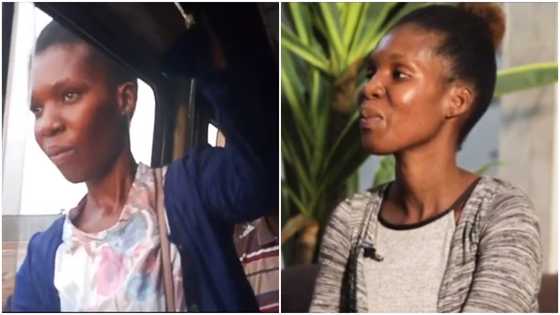 How brave Ghanaian mother of 2 started working as 'trotro' mate to feed her kids; speaks in video