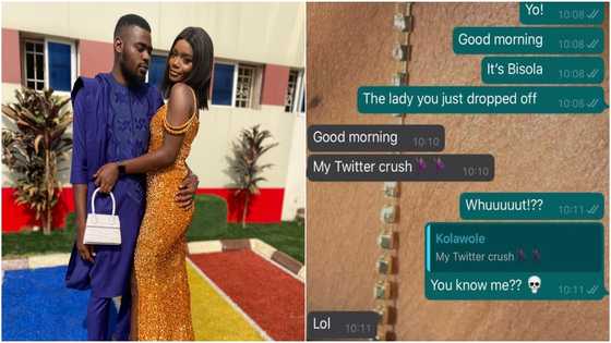 Lady who fell in love with her Bolt driver shows how it all started in chats
