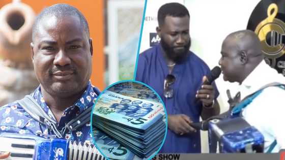 Edward Boateng: Musician gets GH¢60k gift from Angel FM/TV & donors, video prompts reactions: “Thank God”