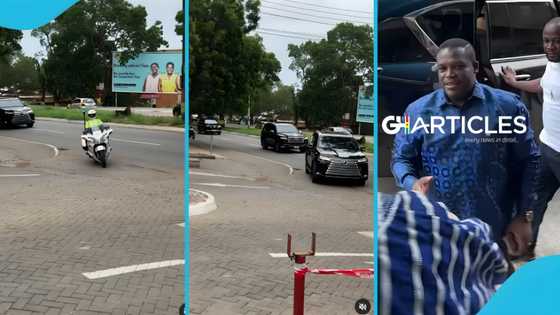 Sam George visits AirtelTigo headquarters with three V8s and heavy security, causes stir