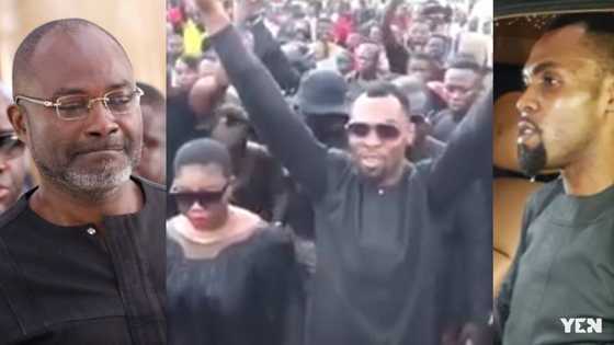 Ken Agyapong angry as Obofour shows cars and money at funeral they both attended (video)