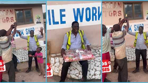 Cute moment children surprise their father with loads of gifts, video stirs emotions