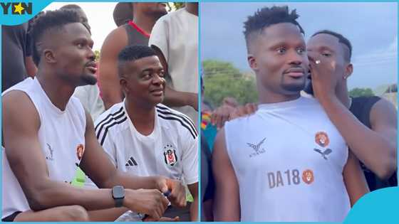 Daniel Amartey: Black Stars defender organises games at Teshie, reunites with old friends, video