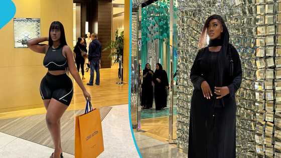 Hajia Bintu goes without clothes in latest vacation photos, causes stir
