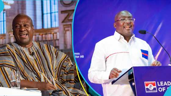 Mahama mocks Bawumia's stuttering, says that is the sign of a liar