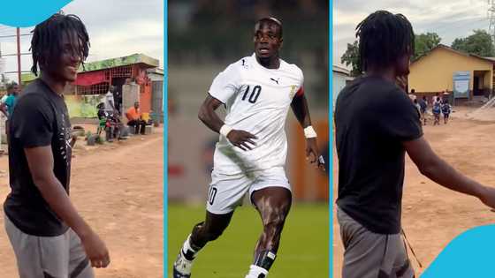 Stephen Appiah’s 2nd son makes debut at La Bawaleshie park with top ballers (Video)