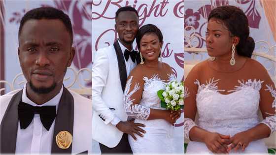 Beautiful wedding photos drop as blogger Yaw Sarpong marries fiancée in stunning ceremony