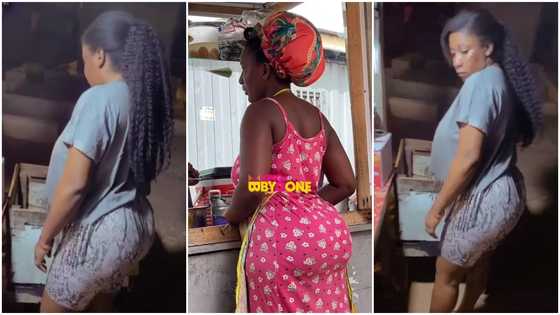 Curvy Indomie vendor challenges 'gob3' seller; video sparks angry reactions from men; “Where's the nyash?”