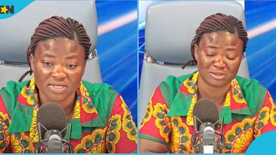 Auntie Naa: Ghanaian teacher cries on live TV as husband jilts her after becoming a police officer, video