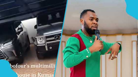Video of Reverend Obofour’s expensive mansion with luxury cars lined up causes stir online